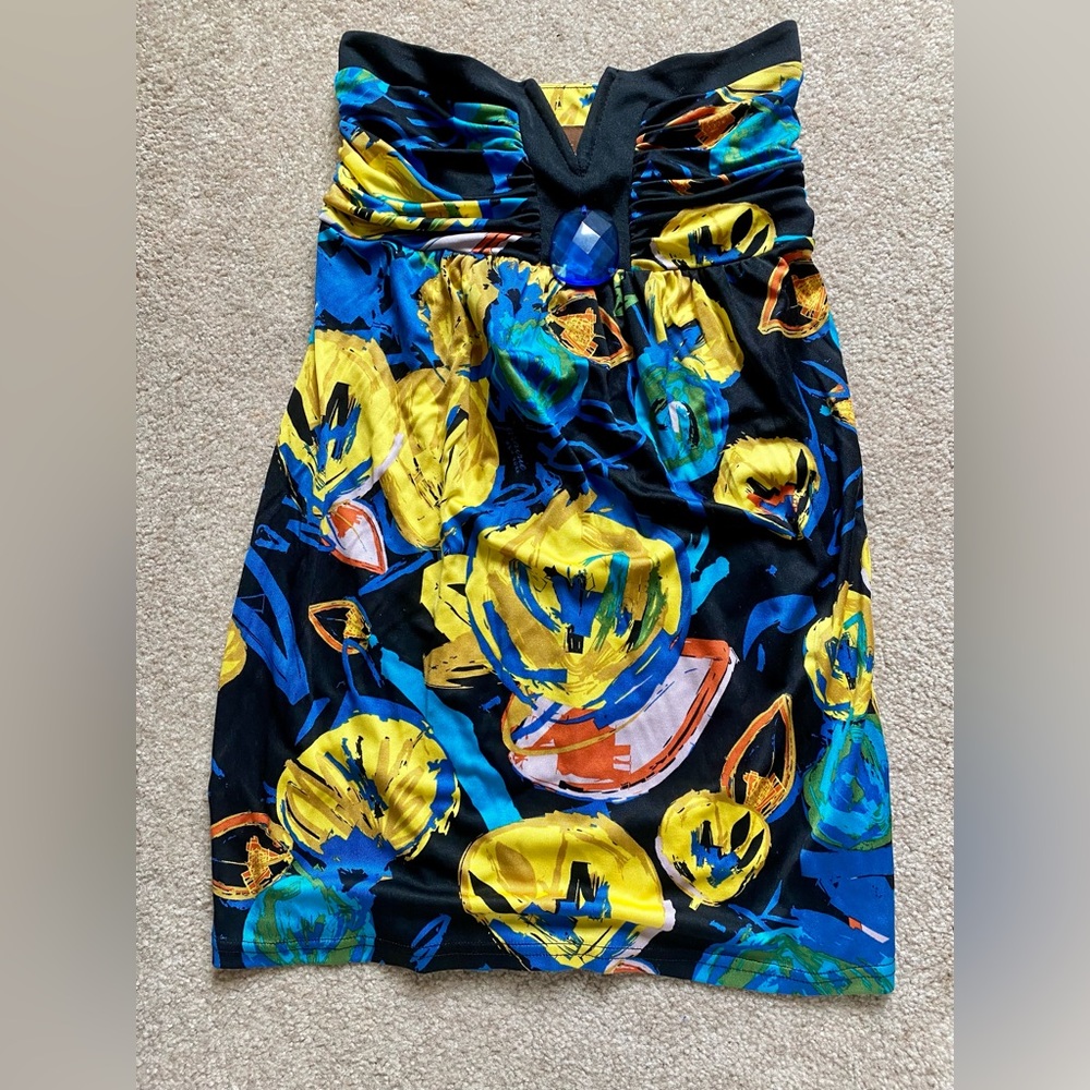 NWT Prairie New York Silk Tube Top S